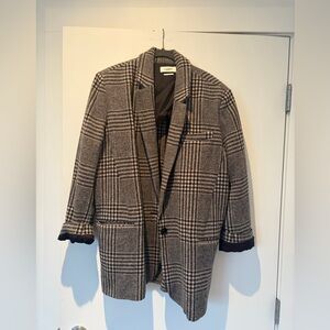 Marant Isabel ETOILE plaid blazer